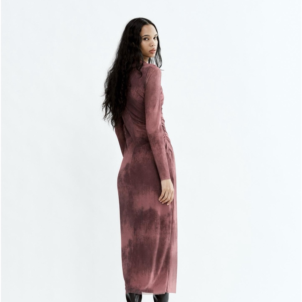 Zara Mesh Midi Dress